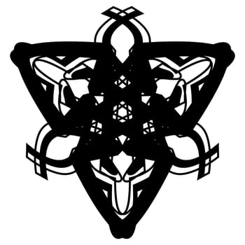 Abstract vector design in black color. Perfect for corporate, background, t-shirt,  and so on.