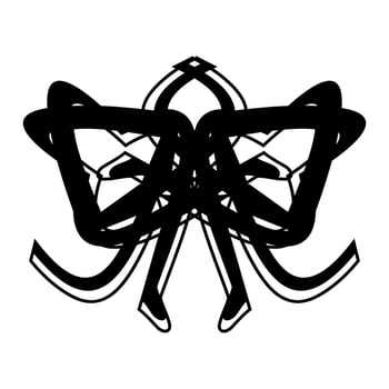 Abstract vector design in black color. Perfect for corporate, background, t-shirt,  and so on.