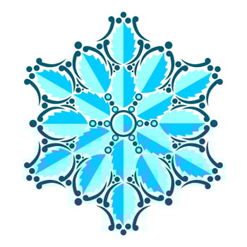 Modern mandala art vector design with a beautiful mix of colors Free Vector