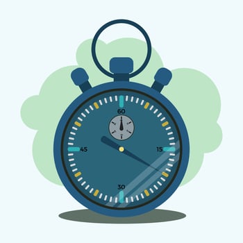 Stopwatch blue color design vector illustration