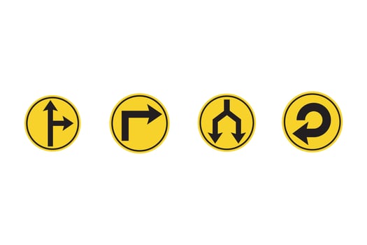Traffic signs. Vector traffic signs design.