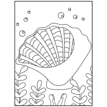 Ocean Animals Coloring Pages For Kids Pro Vector