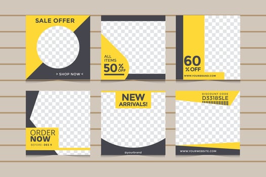 Social Media Post Template vector