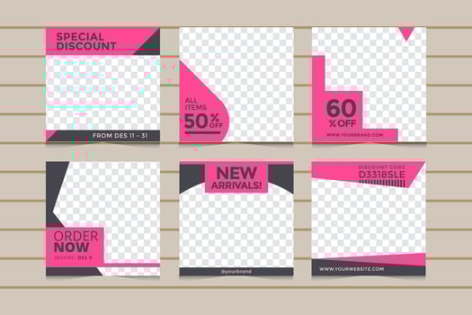 Social Media Post Template vector