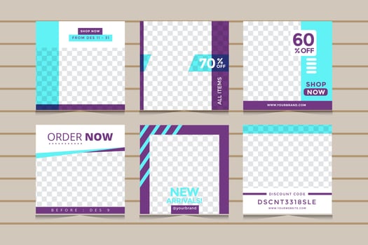 Social Media Post Template vector