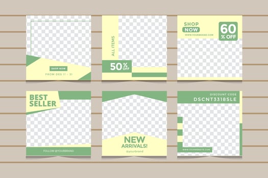 Social Media Post Template vector