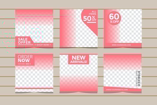 Social Media Post Template vector