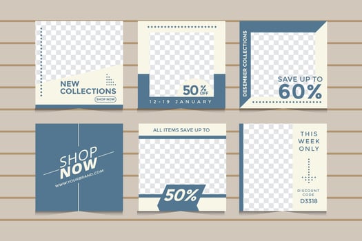 Social Media Template vector