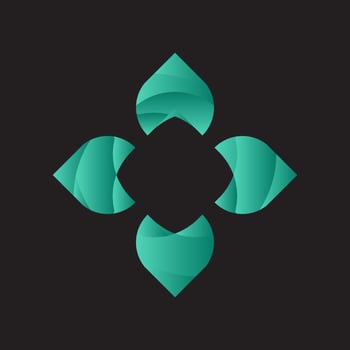 green leaf logo design vector