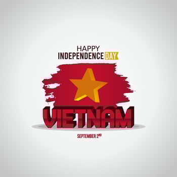 Happy Vietnam Independence Day Vector Illustration. Suitable for greeting card, poster and banner.