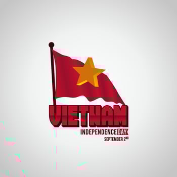 Happy Vietnam Independence Day Vector Illustration. Suitable for greeting card, poster and banner.
