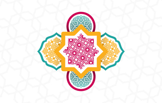 Arabic Color Simple Pattern Vector Design