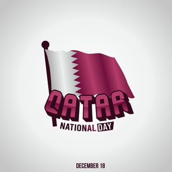 Qatar National Day vector illustration. Suitable for greeting card poster and banner.