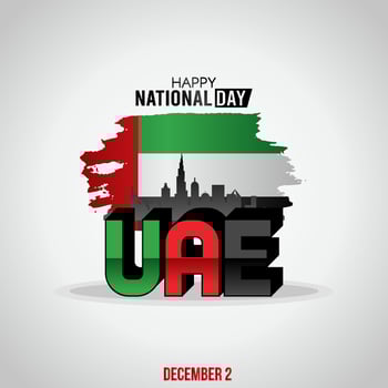 UAE National Day Vector Illustration.