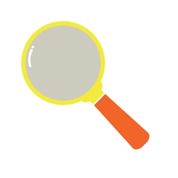 Magnifying glass simple vector image