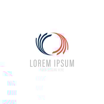 Circle logo and symbols Vector. Abstract business icon element vector