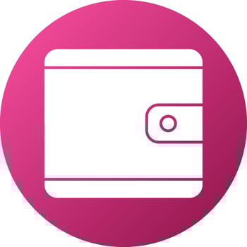Wallet Icon Style vector