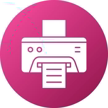 Printer Icon Style vector