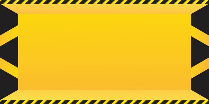 Striped banner frame with abstract line object background. vector