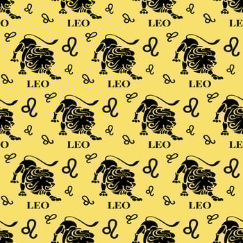 leo seamless pattern perfect for background or wallpaper vector