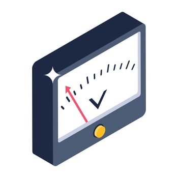 Voltage meter device, isometric vector