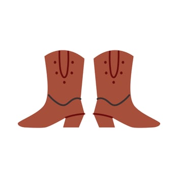 Boho boots doodle vector