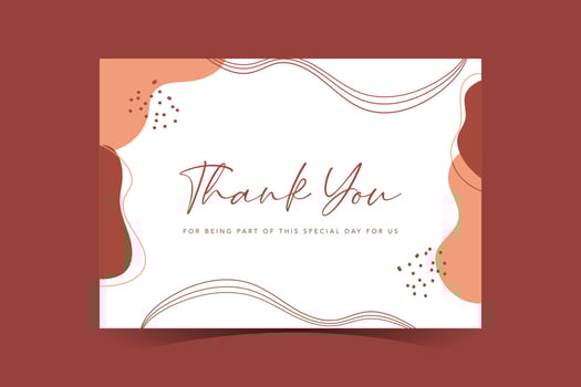Wedding greeting card template vector
