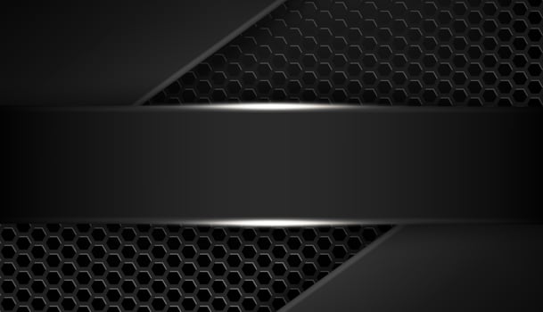 modern Dark paper layers wallpaper with glitters details vector