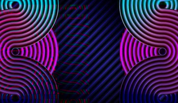 Wavy gradient color on textured background. modern concept with light line pattern . for business design space on for text - vector