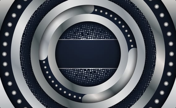 silver white background with overlape shape vector