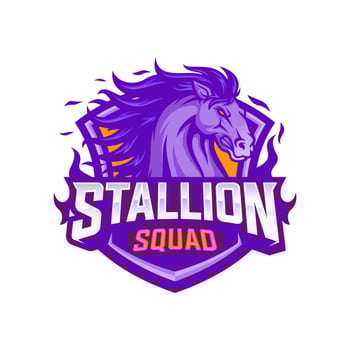Stallion Mascot Esports Vector Illustration