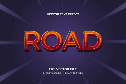 vector text effect. line effect that comes out.