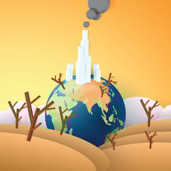 world and city green tree nature landscape outdoor vector eco concept