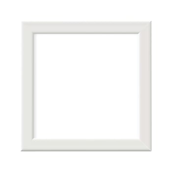 White frame isolated on white background vector