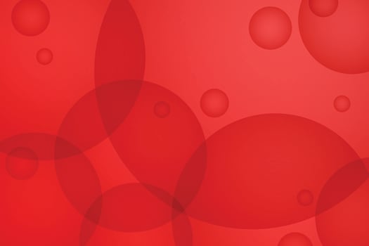 Abstract red background with circles design vector