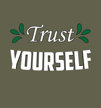 Trust yourself t-shirt design, Typography t-shirt design. vector