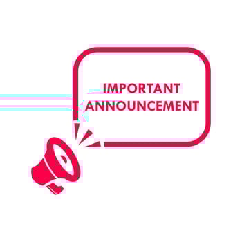 Important announcement 11 lable for promotion product vector