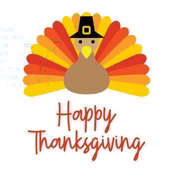 Vector Illustration of a Happy Thanksgiving Day Celebration Design with Cartoon Turkey T shirt Design