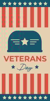 american veterans day background vector