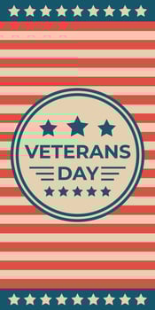 american veterans day background vector