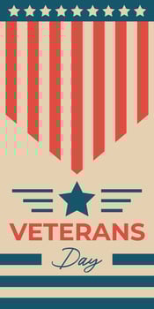 american veterans day background vector