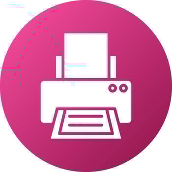 Printer Icon Style vector