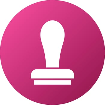 Stamp Icon Style vector