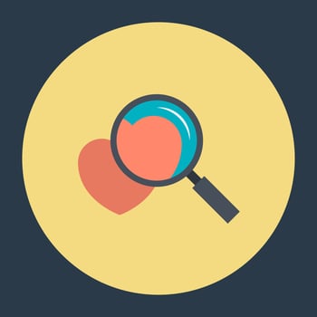Trendy Magnifying Concepts vector