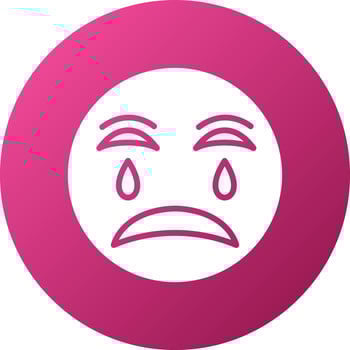 Crying Icon Style vector