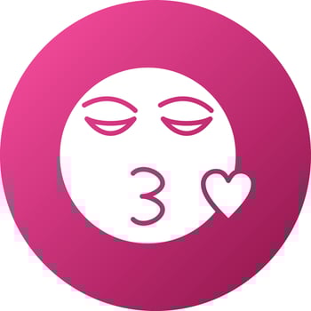 Kiss Icon Style vector