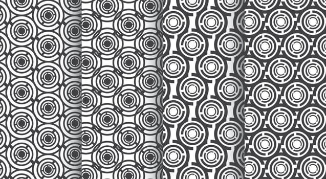 Decorative Pattern Pack Background Collections vector