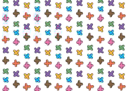 Hand Drawn Floral Pattern Background vector