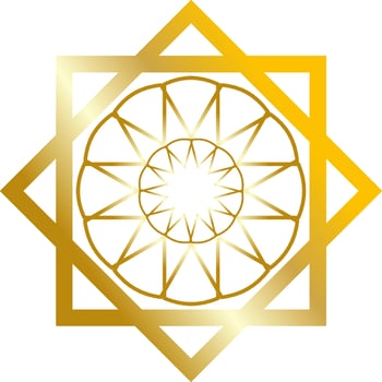 Islamic border to make templates or greeting cards vector