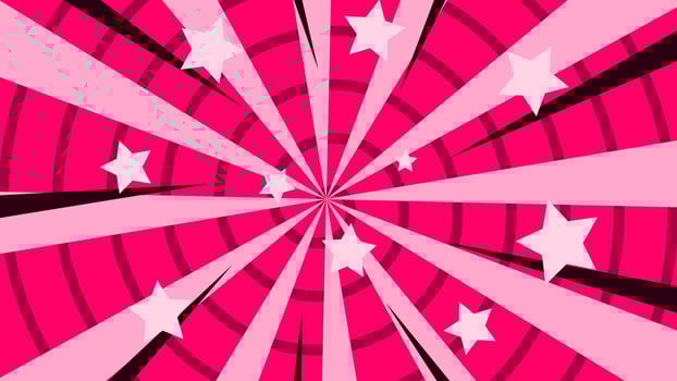 Background sunburst with stars vector